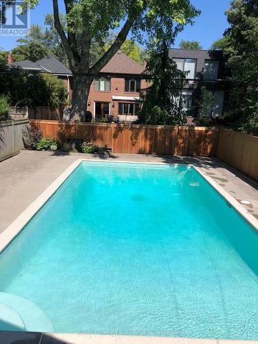 554 Briar Hill Ave, Toronto, ON - Outdoor With In Ground Pool With Deck Patio Veranda With Backyard