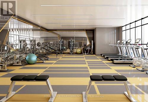 #1609 -128 King St N, Waterloo, ON - Indoor Photo Showing Gym Room