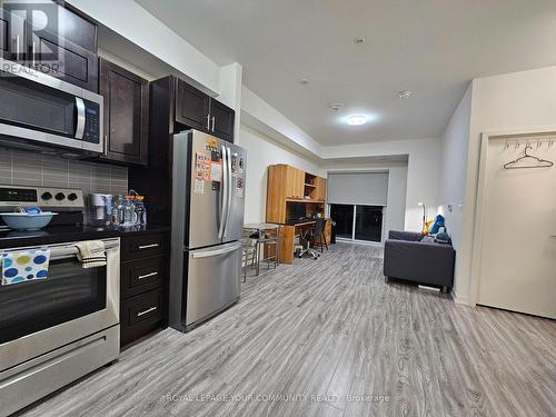 #1609 -128 King St N, Waterloo, ON - Indoor Photo Showing Kitchen With Stainless Steel Kitchen