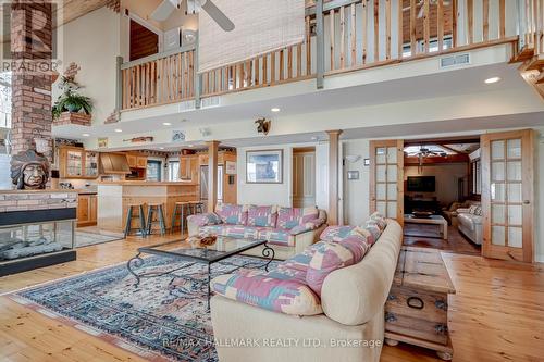 537-A Eagle Road, Georgina Islands, ON - Indoor Photo Showing Living Room With Fireplace
