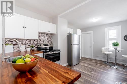 2023 Broder Street, Regina, SK - Indoor Photo Showing Kitchen With Stainless Steel Kitchen