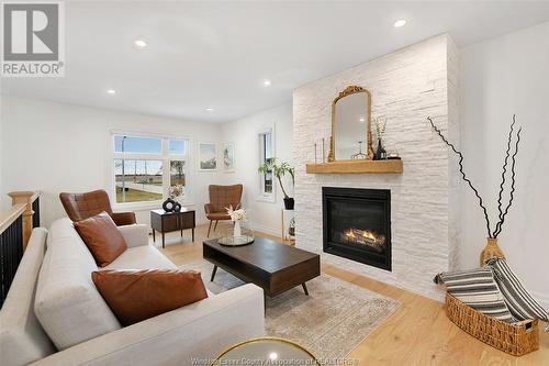 4537 Anderson, Lakeshore, ON - Indoor Photo Showing Living Room With Fireplace
