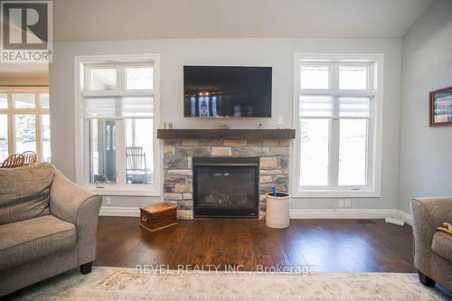 33 Woodside Drive, Brant, ON - Indoor Photo Showing Living Room With Fireplace