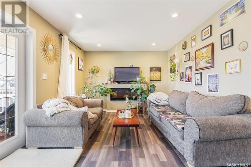 615 Rosebud Lane, Saskatchewan Beach, SK - Indoor Photo Showing Living Room With Fireplace