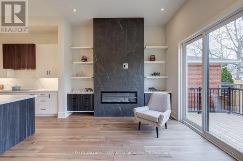62 Ash Cres, Toronto, ON - Indoor With Fireplace