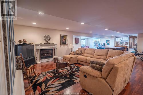 1275 Ridge, Harrow, ON - Indoor Photo Showing Living Room With Fireplace
