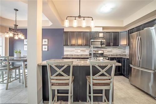 23 Medici Lane, Hamilton, ON - Indoor Photo Showing Kitchen With Stainless Steel Kitchen With Upgraded Kitchen