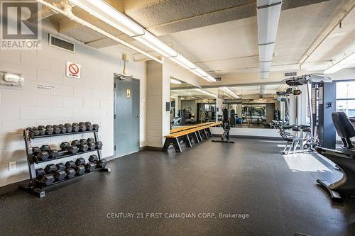 #906 -389 Dundas St, London, ON - Indoor Photo Showing Gym Room