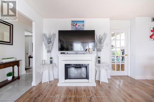 #502 -24 Hanover Rd, Brampton, ON - Indoor Photo Showing Living Room With Fireplace