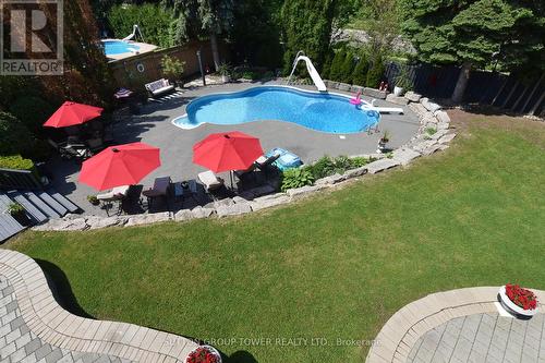 71 Delia Pl, Vaughan, ON - Outdoor With In Ground Pool With Backyard
