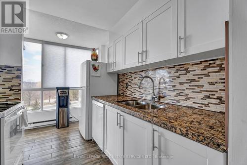 #607 -3077 Weston Rd, Toronto, ON - Indoor Photo Showing Kitchen With Double Sink