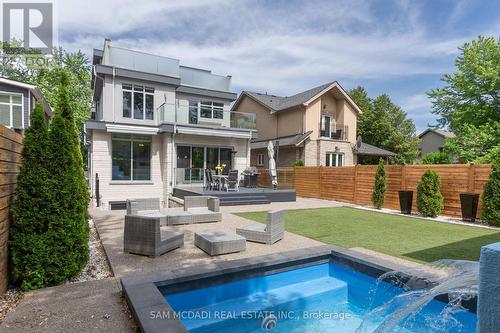 852 Goodwin Road, Mississauga, ON - Outdoor With In Ground Pool With Deck Patio Veranda