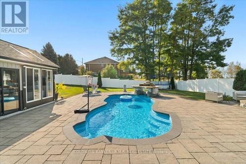 17 Sunset Dr, Cobourg, ON - Outdoor With In Ground Pool With Deck Patio Veranda With Backyard
