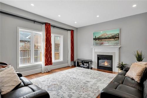 166 Bellagio Avenue, Stoney Creek, ON - Indoor Photo Showing Living Room With Fireplace