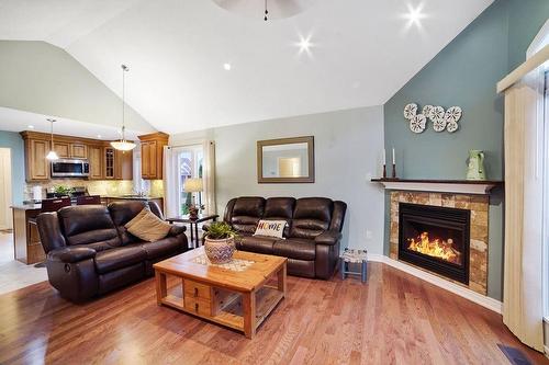 11 Gamble Lane, Port Dover, ON - Indoor Photo Showing Living Room With Fireplace