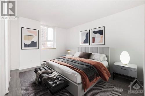 Primary Bedroom (virtually staged) - 2020 Jasmine Crescent Unit#303, Ottawa, ON - Indoor Photo Showing Bedroom