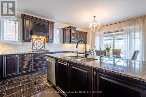 55 Ironside Drive, Vaughan, ON - Indoor Photo Showing Kitchen With Double Sink With Upgraded Kitchen