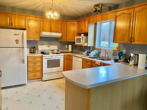615 6 Avenue, Creston, BC - Indoor Photo Showing Kitchen With Double Sink