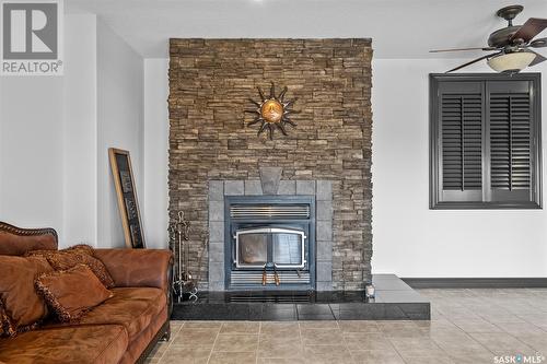 Miners Creek Acreage, Duck Lake Rm No. 463, SK - Indoor Photo Showing Living Room With Fireplace