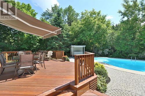1492 Broadmoor Avenue, Mississauga, ON - Outdoor With In Ground Pool With Deck Patio Veranda