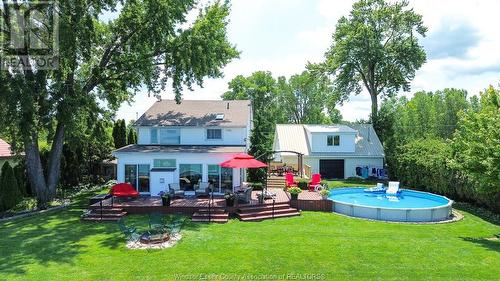 793 Valentino, Lakeshore, ON - Outdoor With Above Ground Pool With Deck Patio Veranda With Backyard