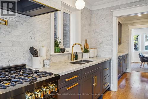 58 Astley Ave, Toronto, ON - Indoor Photo Showing Kitchen With Double Sink