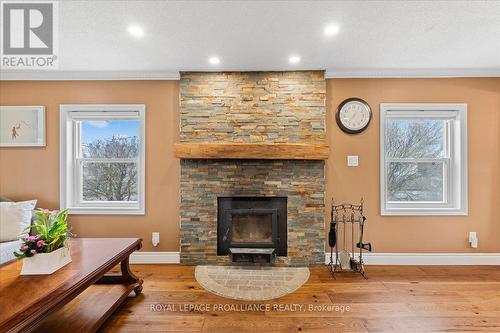 2632 County Road 5, Prince Edward County, ON - Indoor Photo Showing Living Room With Fireplace
