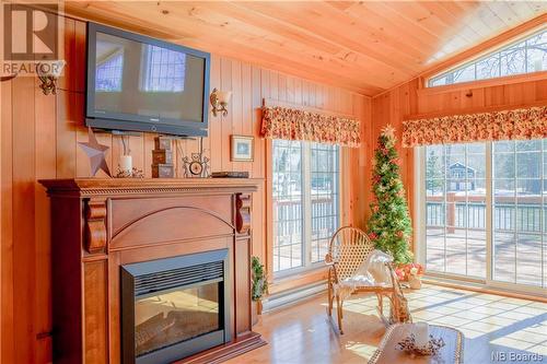 3234 Route 385, Riley Brook, NB - Indoor With Fireplace