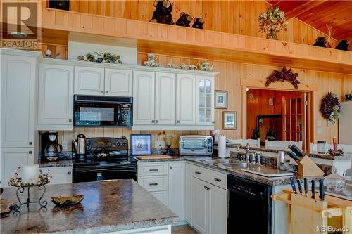 3234 Route 385, Riley Brook, NB - Indoor Photo Showing Kitchen With Double Sink