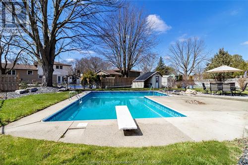 38 Cardinal Crescent, Chatham, ON - Outdoor With In Ground Pool With Backyard