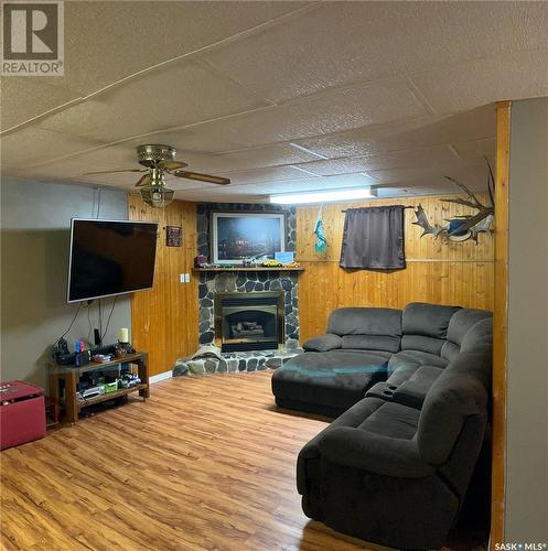 203 5Th Avenue, Maple Creek, SK - Indoor With Fireplace
