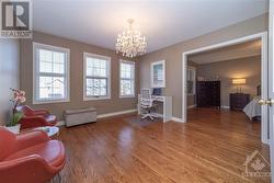 2nd Home Office (or Dressing Room) Attached to Primary Bedroom with Hardwood Floors - 