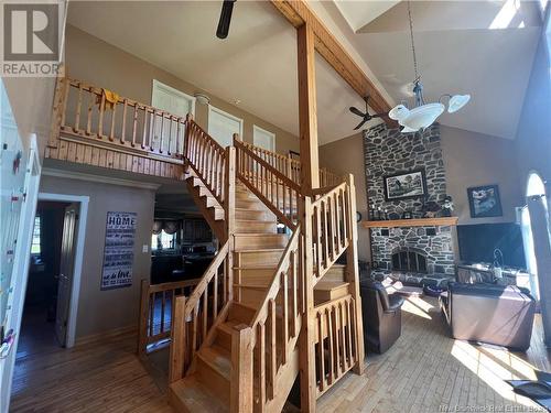 245 Rue Marcoux, Balmoral, NB - Indoor Photo Showing Other Room With Fireplace