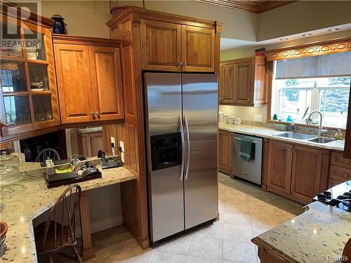 38 Front Road, Bay Du Vin, NB - Indoor Photo Showing Kitchen With Double Sink