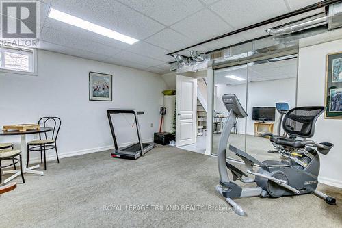 591 Eden Ave, London, ON - Indoor Photo Showing Gym Room