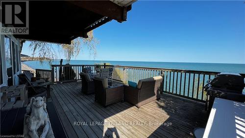 1320 Bluff Line, Chatham-Kent, ON - Outdoor With Body Of Water With Deck Patio Veranda With Exterior