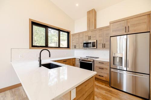 10 - 6674 Wardner-Kikomun Road, Wardner, BC - Indoor Photo Showing Kitchen With Double Sink With Upgraded Kitchen