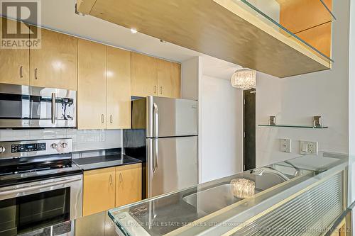 #2806 -281 Mutual St, Toronto, ON - Indoor Photo Showing Kitchen With Stainless Steel Kitchen