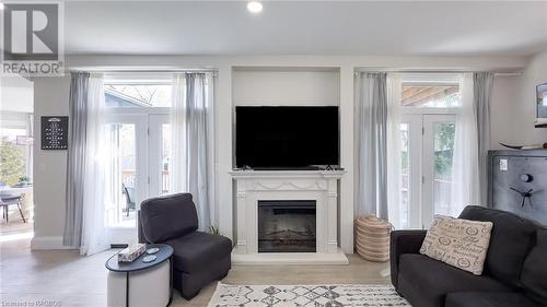 509 Alma Street, Walkerton, ON - Indoor Photo Showing Living Room With Fireplace