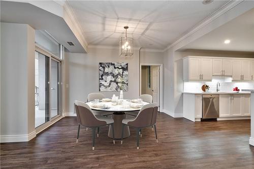 VIRTUALLY STAGED - 1477 Lakeshore Road|Unit #305, Burlington, ON - Indoor Photo Showing Dining Room
