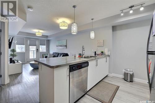 102 5301 Universal Crescent, Regina, SK - Indoor Photo Showing Kitchen With Double Sink