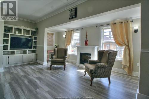 133 John St, Moncton, NB - Indoor Photo Showing Living Room With Fireplace
