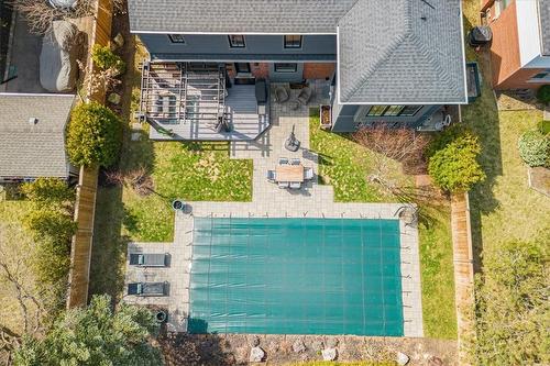 915 Condor Drive, Burlington, ON - Outdoor With In Ground Pool