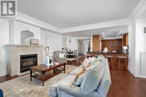 419 - 2095 Lake Shore Boulevard W, Toronto, ON - Indoor Photo Showing Living Room With Fireplace
