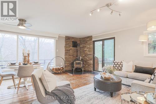 31 Bank Road, Scugog, ON - Indoor Photo Showing Living Room With Fireplace
