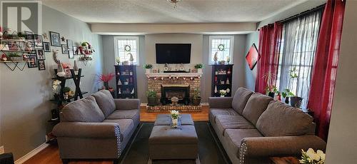 137 Durand Street, Sarnia, ON - Indoor Photo Showing Living Room With Fireplace