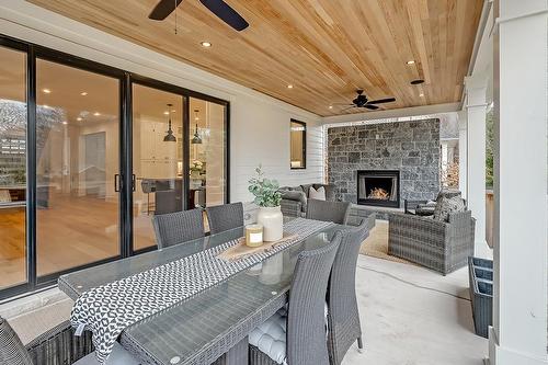2168 Harris Crescent, Burlington, ON -  With Fireplace With Deck Patio Veranda With Exterior