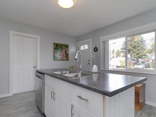 1040 Chaster St, Duncan, BC - Indoor Photo Showing Kitchen With Double Sink