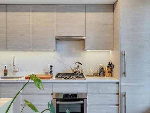 409-777 Herald St, Victoria, BC - Indoor Photo Showing Kitchen With Upgraded Kitchen