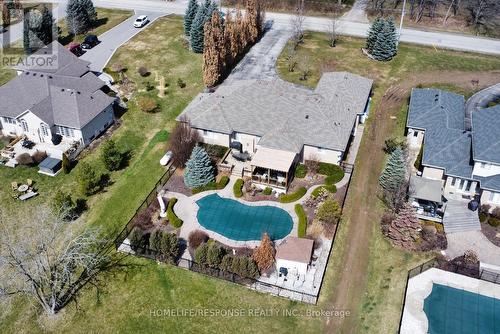 1318 6Th Concession Road W, Hamilton, ON - Outdoor With In Ground Pool With Deck Patio Veranda With View